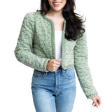 Denim Novelty Floral Jacket