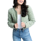 Denim Novelty Floral Jacket