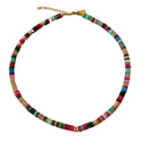 Desert Ember Stone Beaded Necklace