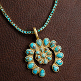 Desert Sky Squash Blossom Pendant