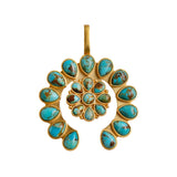 Desert Sky Squash Blossom Pendant