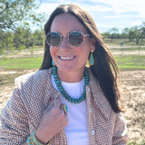 Desert Sky Turquoise Beaded Necklace