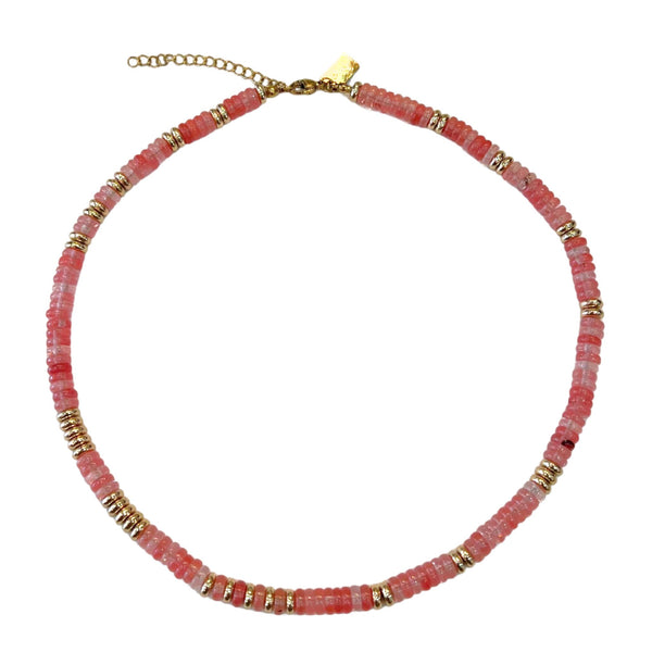 Desert Sunset Stone Beaded Necklace