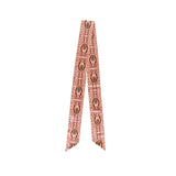 Dusty Rose Silk Twilly Cowgirl Scarf