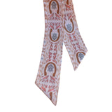 Dusty Rose Silk Twilly Cowgirl Scarf