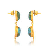 Island Hopping Drop Earrings - Turquoise