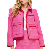 Embroidered Tweed Jacket