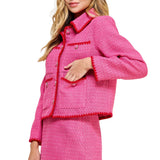 Embroidered Tweed Jacket