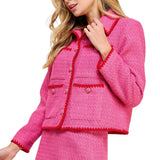 Embroidered Tweed Jacket