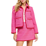 Embroidered Tweed Jacket