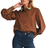 Embroidery Accent Shirt