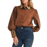 Embroidery Accent Shirt