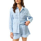 Embroidery Button Down Shirt