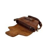 Emily Suede Crossbody Bag - Brown