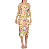 Floral Embroidered Midi Dress