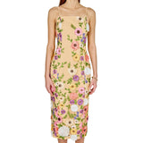 Floral Embroidered Midi Dress