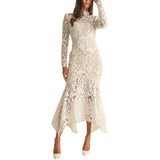 Floral Lace Midi Dress