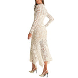 Floral Lace Midi Dress