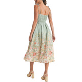 Floral Print Midi Dress