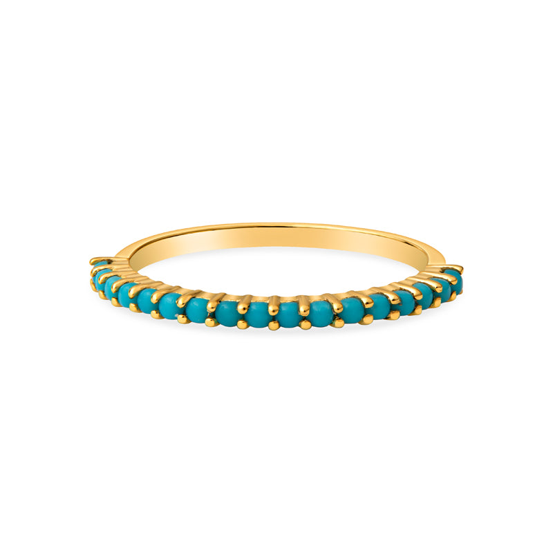 Yellow gold and turquoise rings hotsell