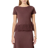 Fringe Hem Knit Top