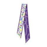 Saturday Silks-TCU Horned Frogs Skinny Scarf