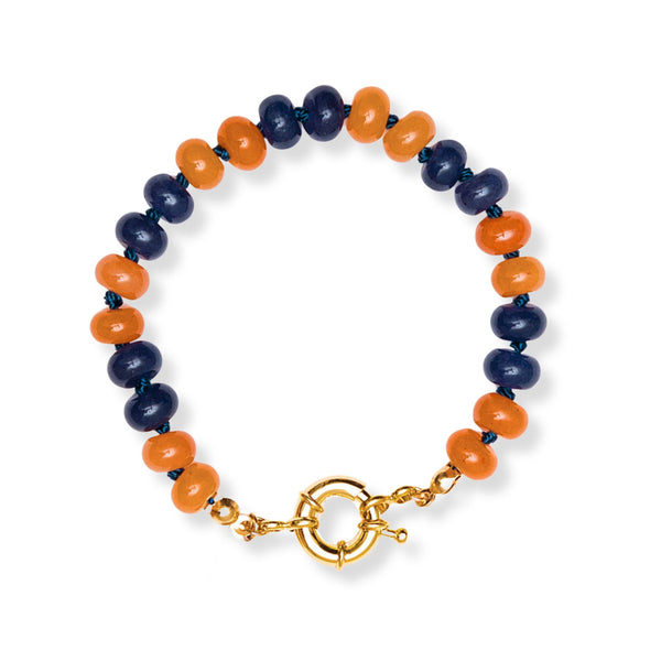 Game Day Beaded Knotted Bracelet