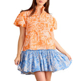 Gia Pagoda Pleated Dress