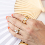Gilded Seafoam Ring