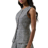 Gisella Tweed Jeanie Denim Vest