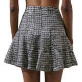 Gisella Tweed Zivy Flare Mini Skirt