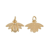 Gold Bee Charm Pendant