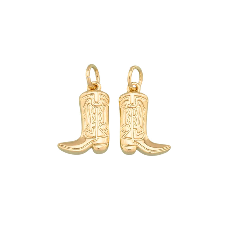 Gold Boot Charm Pendant