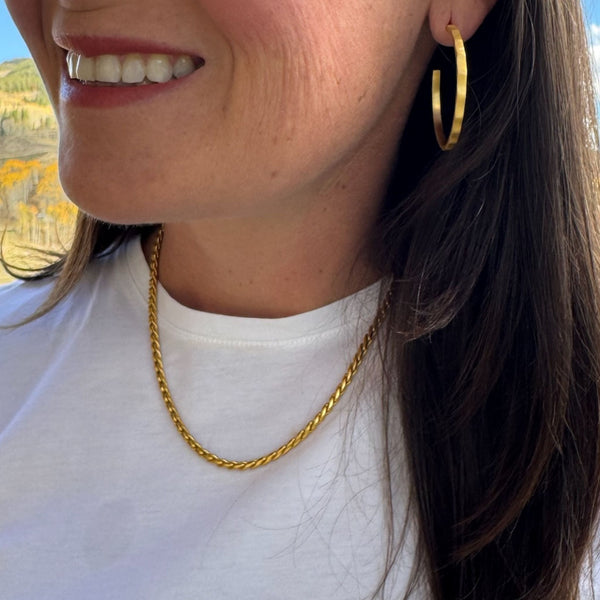 Gold Snake Chain Necklace