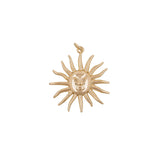 Gold Sun Charm Pendant