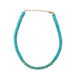 Golden Horizon Turquoise Beaded Necklace