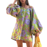 Good Luck Dress - Retro Green