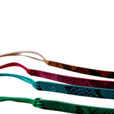 Python Print Leather Hat Band - Turquoise