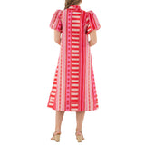 Hampton Midi Dress - Peach Jubilee