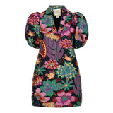 Hampton Mini Dress - Midnight Garden