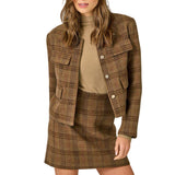 Heritage Plaid Cropped Jacket
