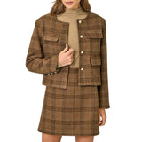 Heritage Plaid Cropped Jacket