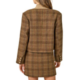 Heritage Plaid Cropped Jacket