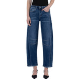 High Rise Barrel Leg Jeans