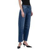 High Rise Barrel Leg Jeans