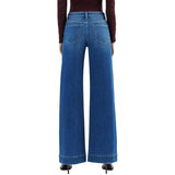 High Rise Trouser Hem Extreme Wide Leg Jeans