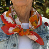 Poppy Flower Scarf
