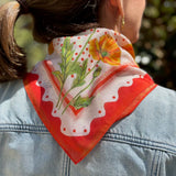 Poppy Flower Scarf