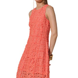 Iris Textured Sleeveless Maxi Dress