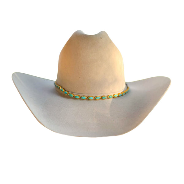 Jasmine Hat Band - Turquoise